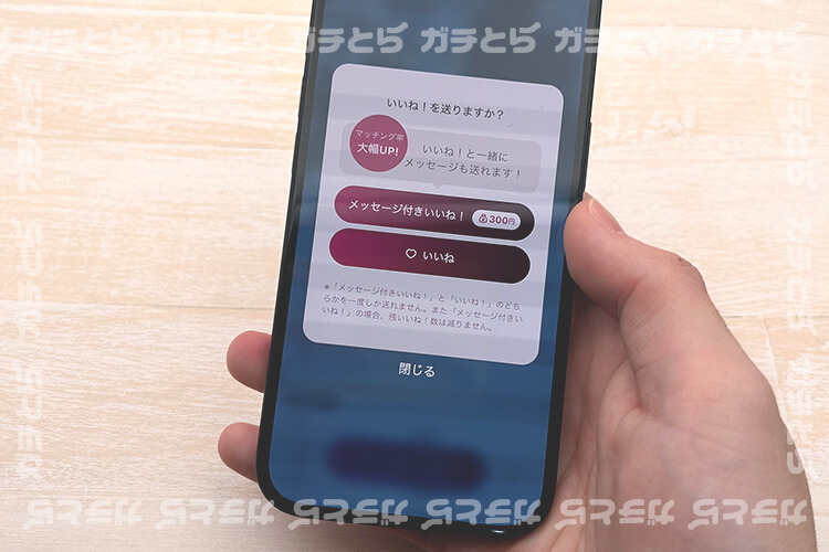 (ソムリ)のいいね選択画面